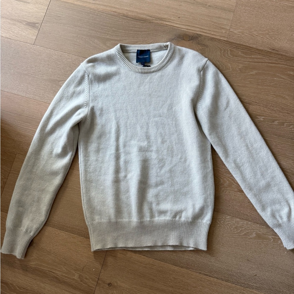 Cole Haan Men's Light Beige Crewneck Sweater